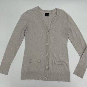 Faded Glory Light Grey Cardigan Sweater